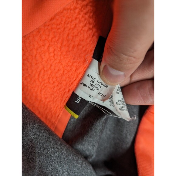 Under Armour Semi-Fitted Hoodie Sweatshirt Long Sleeve Women Size Large Pink - Picture 4 of 6